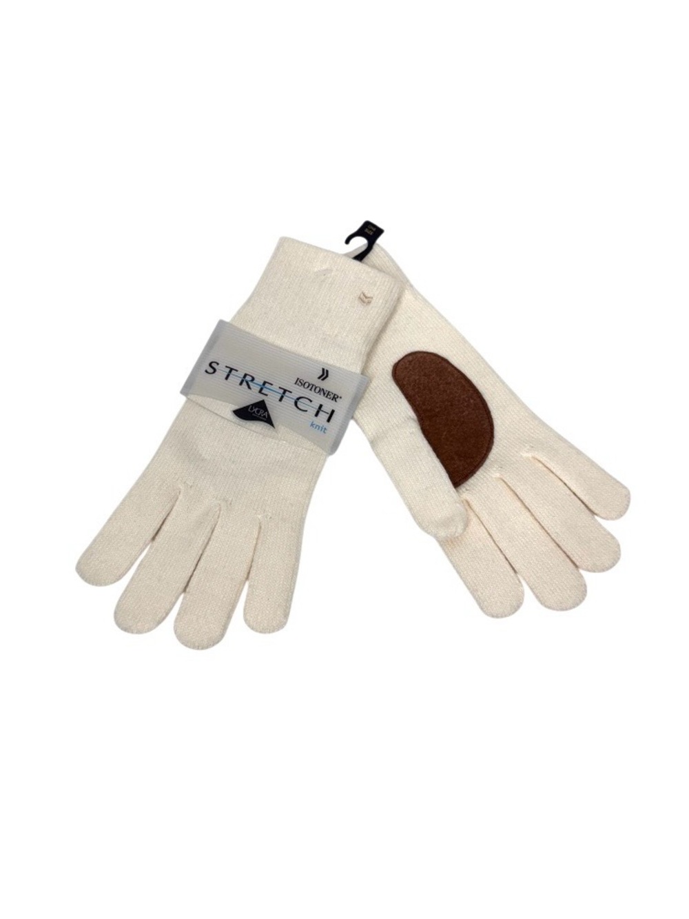 Isotoner Stretch Knit Winter White Gloves New With Tags Size OS